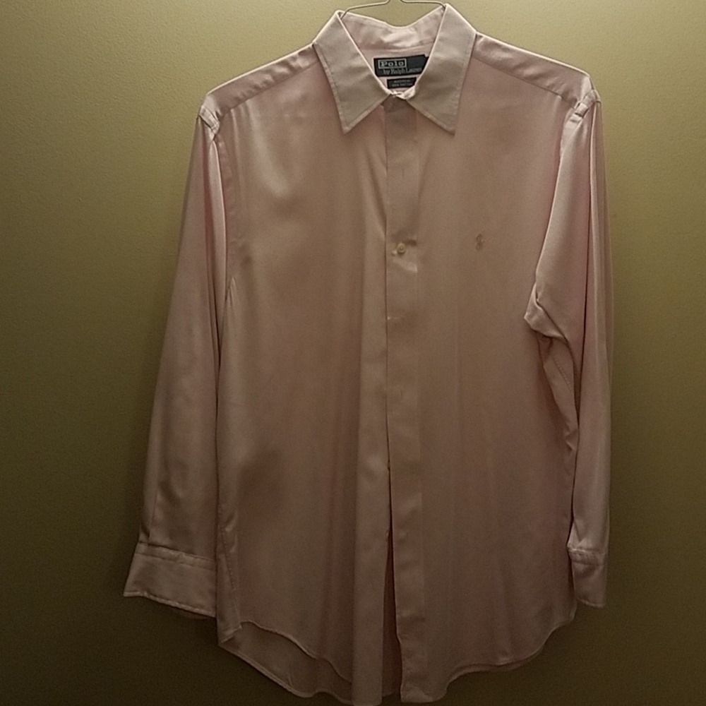 Mens Polo long sleeve button down shirt